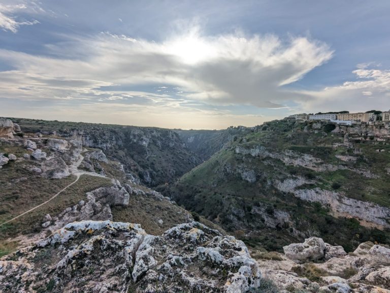 Matera over the ravine