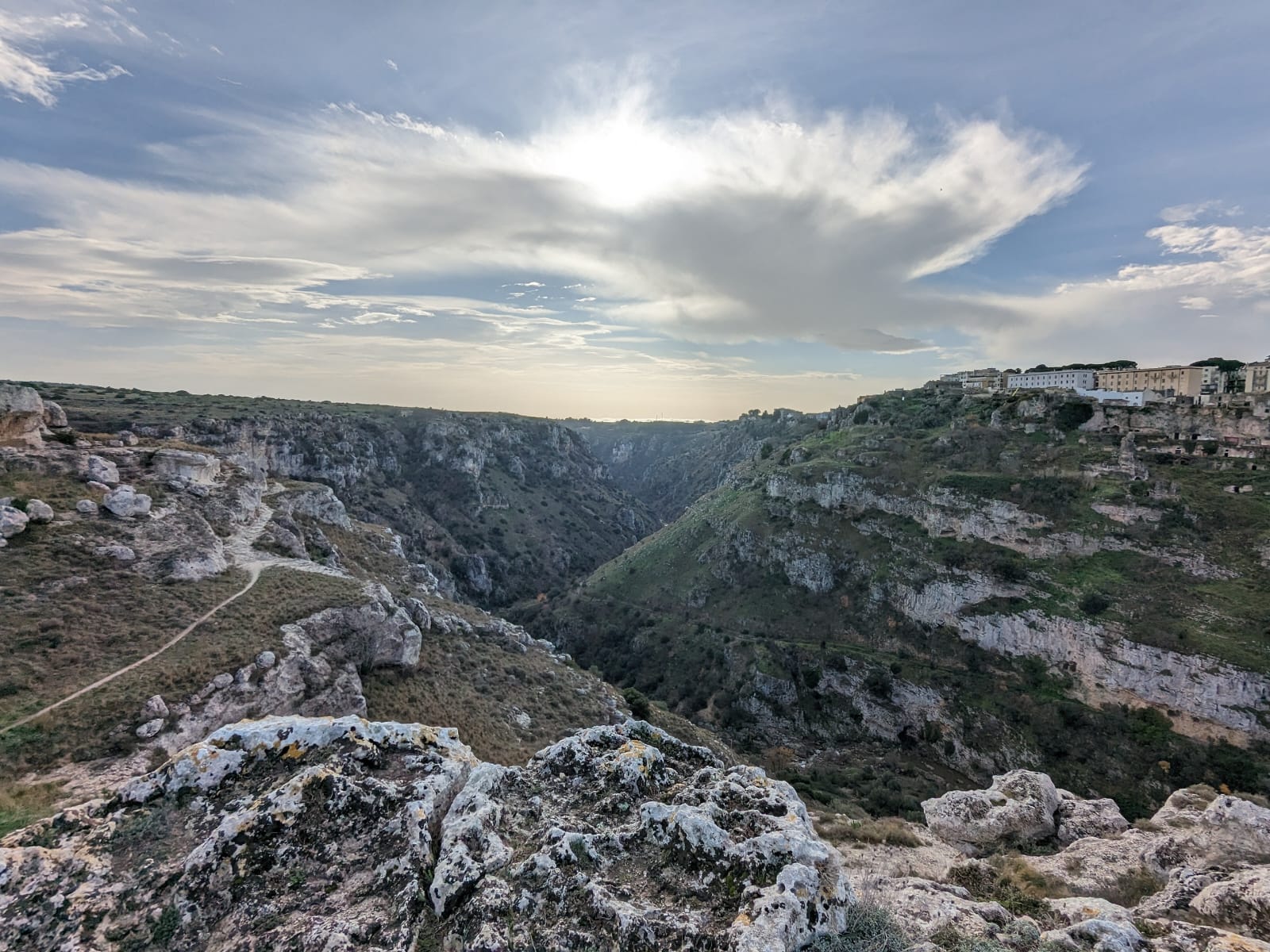 Matera over the ravine