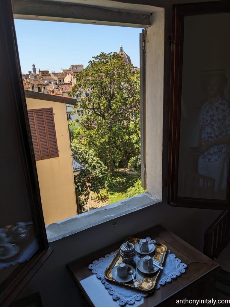 picture of an open window in an italian apartment